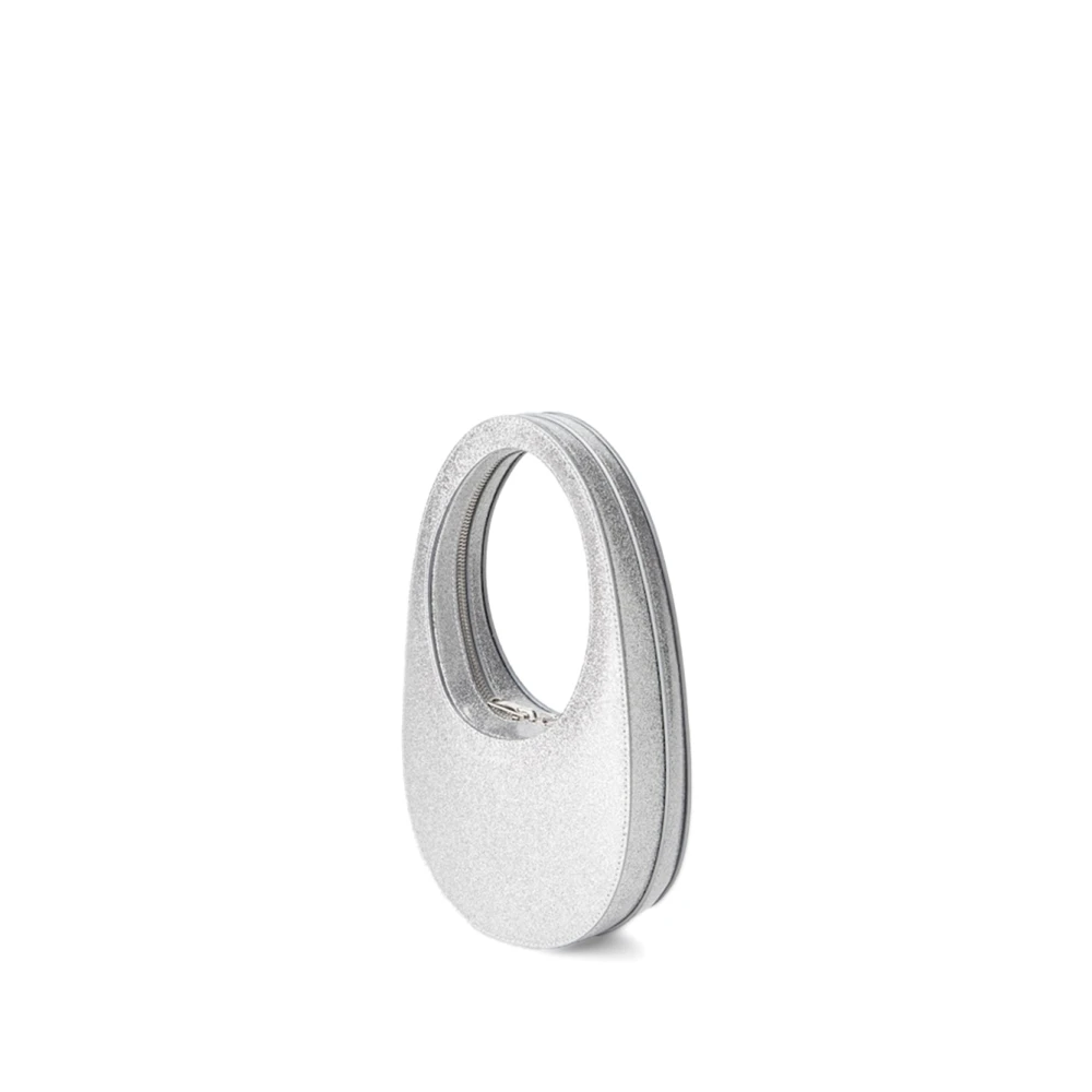 Coperni Zilveren Spiegelende Mini Swipe Tas Gray Dames