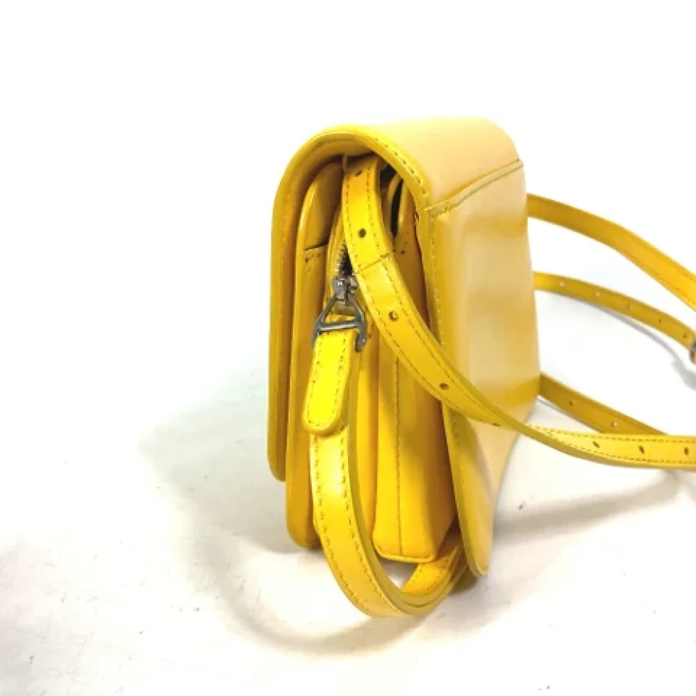 Balenciaga Vintage Pre-owned Leather shoulder-bags Yellow Dames