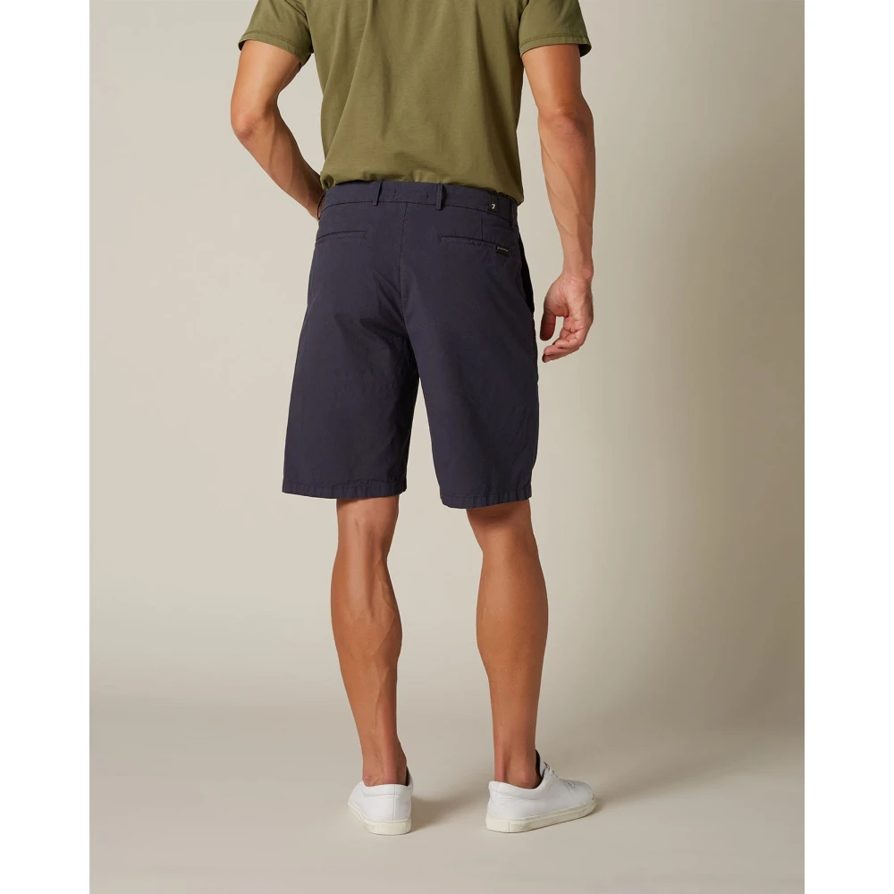 7 For All Mankind Shorts de sport décontractés pour hommes Blue Heren