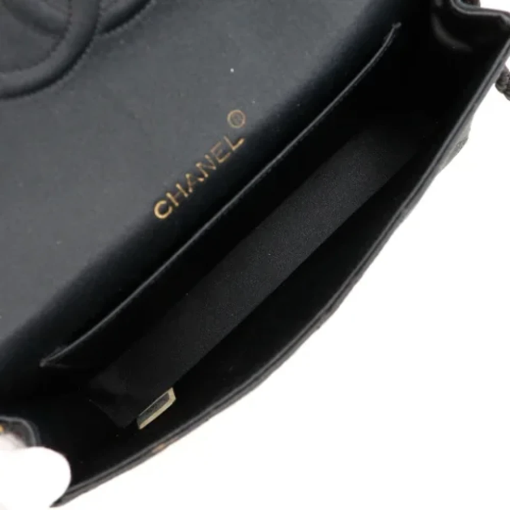 Chanel Vintage Pre-owned Satin chanel-bags Black Dames
