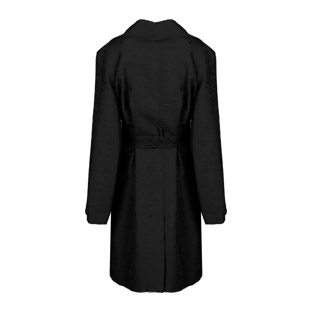 pinko Elegant Trench Coat Black Dames