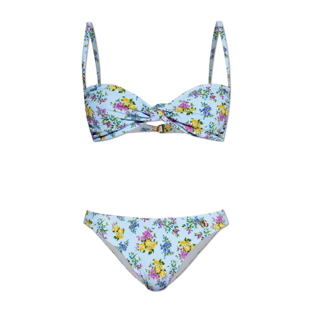 Dolce & Gabbana Women's Blue Bikinis, M, Two-Piece Swimsuit