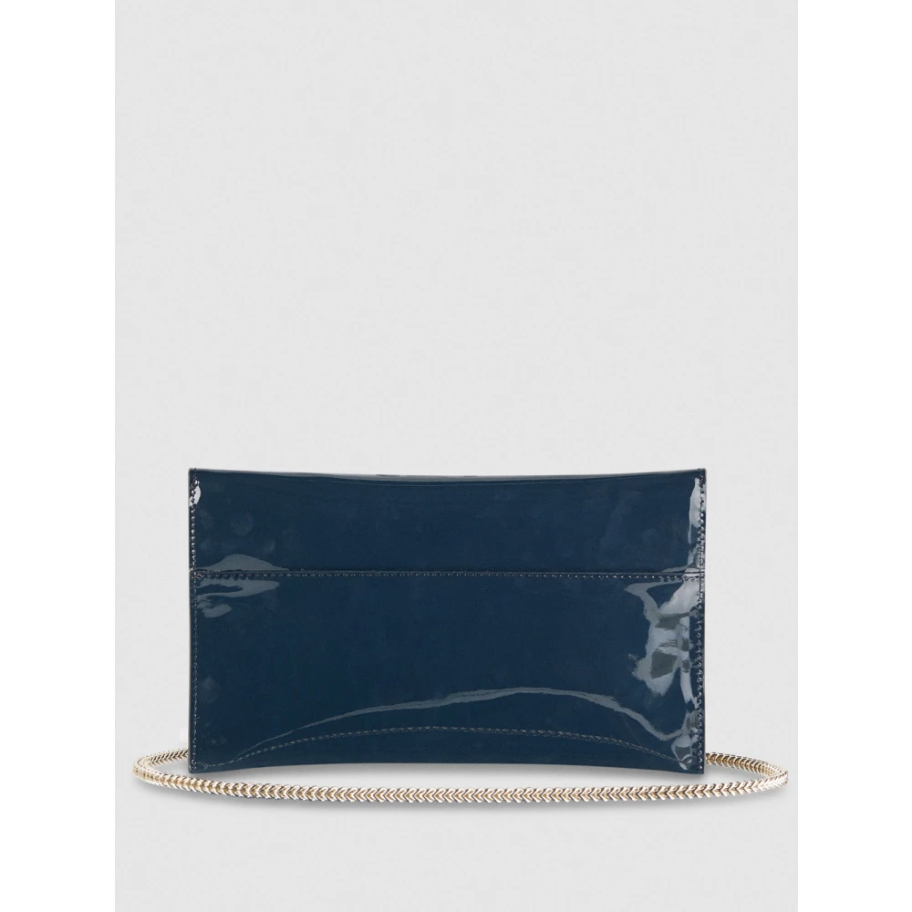 PATRIZIA PEPE Ultra Glossy Dames Clutch Tas Gray Dames