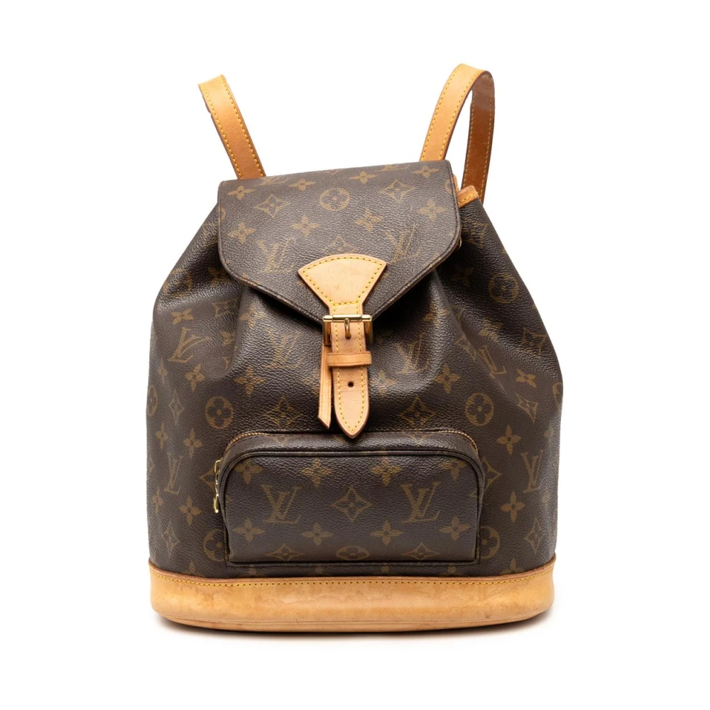 Louis Vuitton Vintage Women's Brown Pre-Owned Printed Backpack