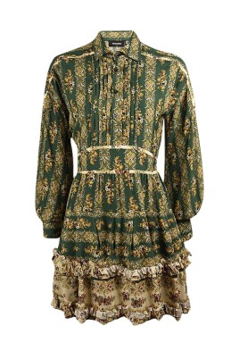 robe-florale-verte-et-creme