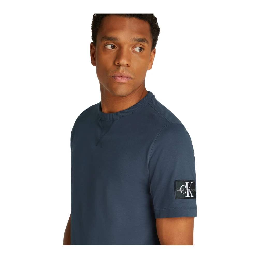 Calvin Klein Blauw Logo TShirt Korte Mouw Blue Heren