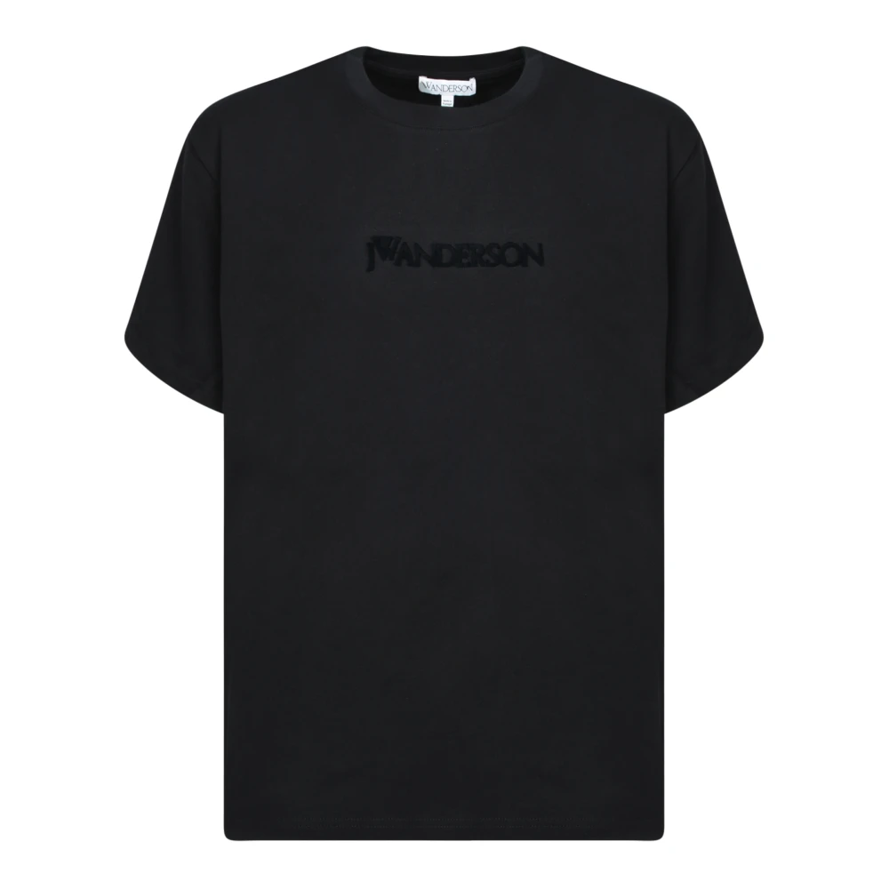 JW Anderson Minimalistisch Zwart T-shirt met Logo Black Heren