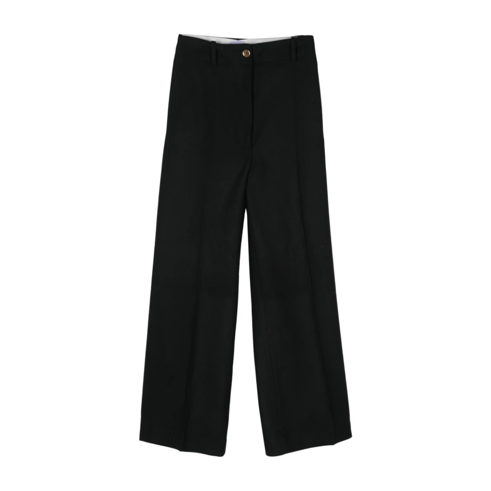 Patou Zwarte Wol-Kasjmier Broek Black Dames