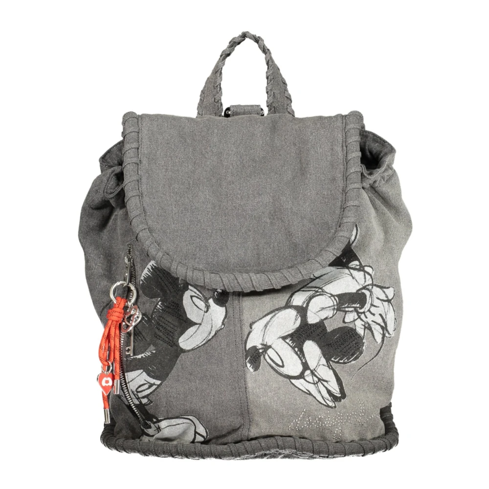 Desigual Damen Grau Mickey Mouse Rucksack