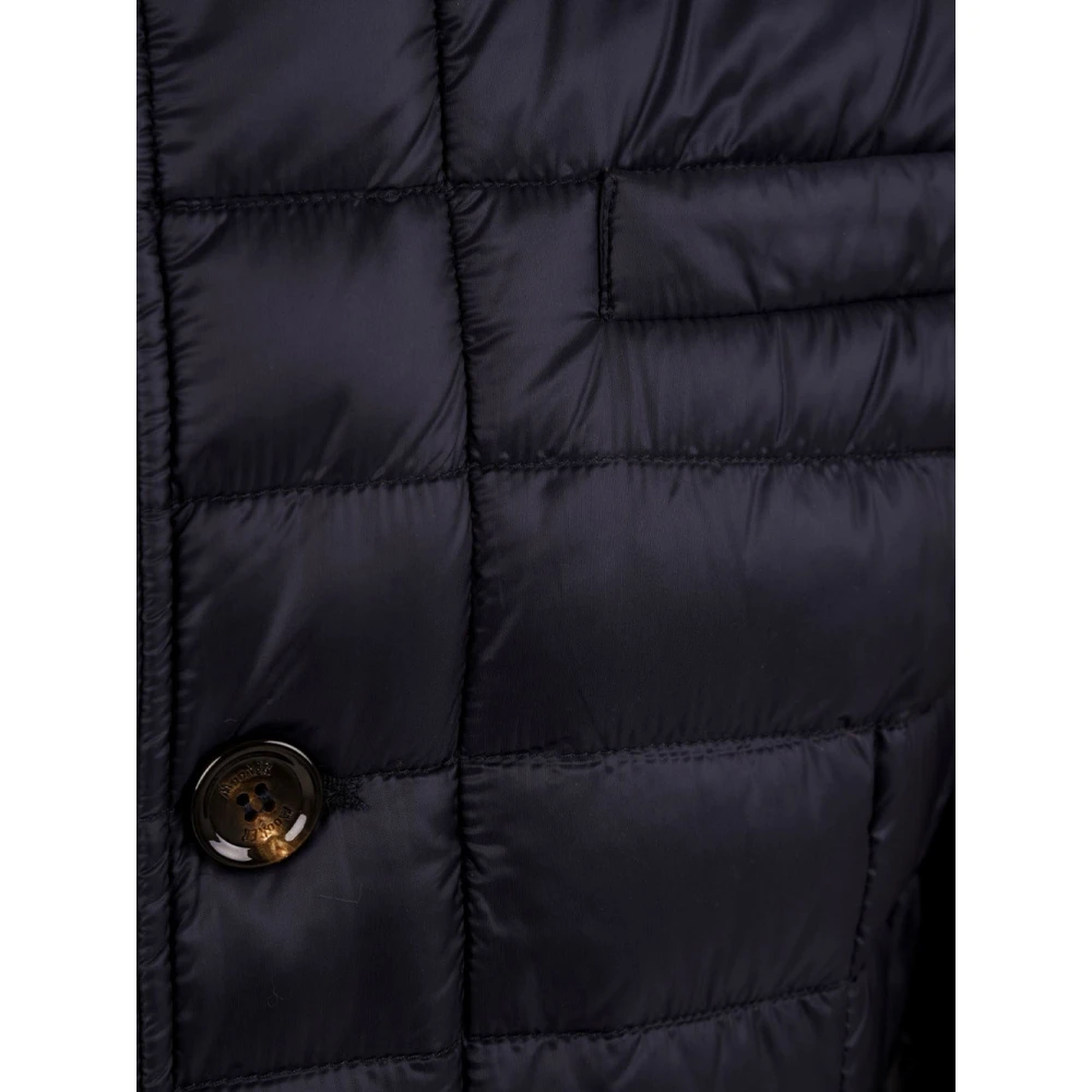Moorer Blauwe Zavyer-Lg Dark Navy Jas Blue Heren
