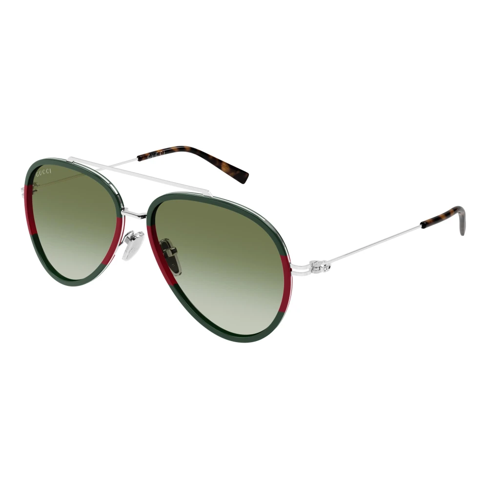 Gucci Men's Green Aviator Sunglasses - Sunglasses - 56 Mm - Accessories