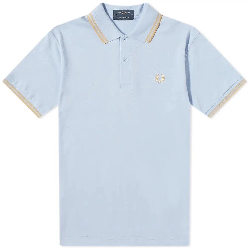 Fred Perry Klassieke Twin Tipped Polo Lido Blue Heren