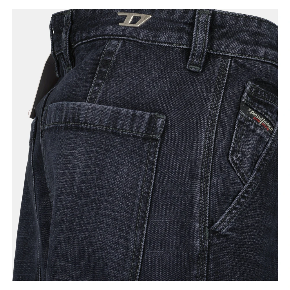 Diesel Denim Cargo Jeans Lente-Zomer 2025 Black Heren
