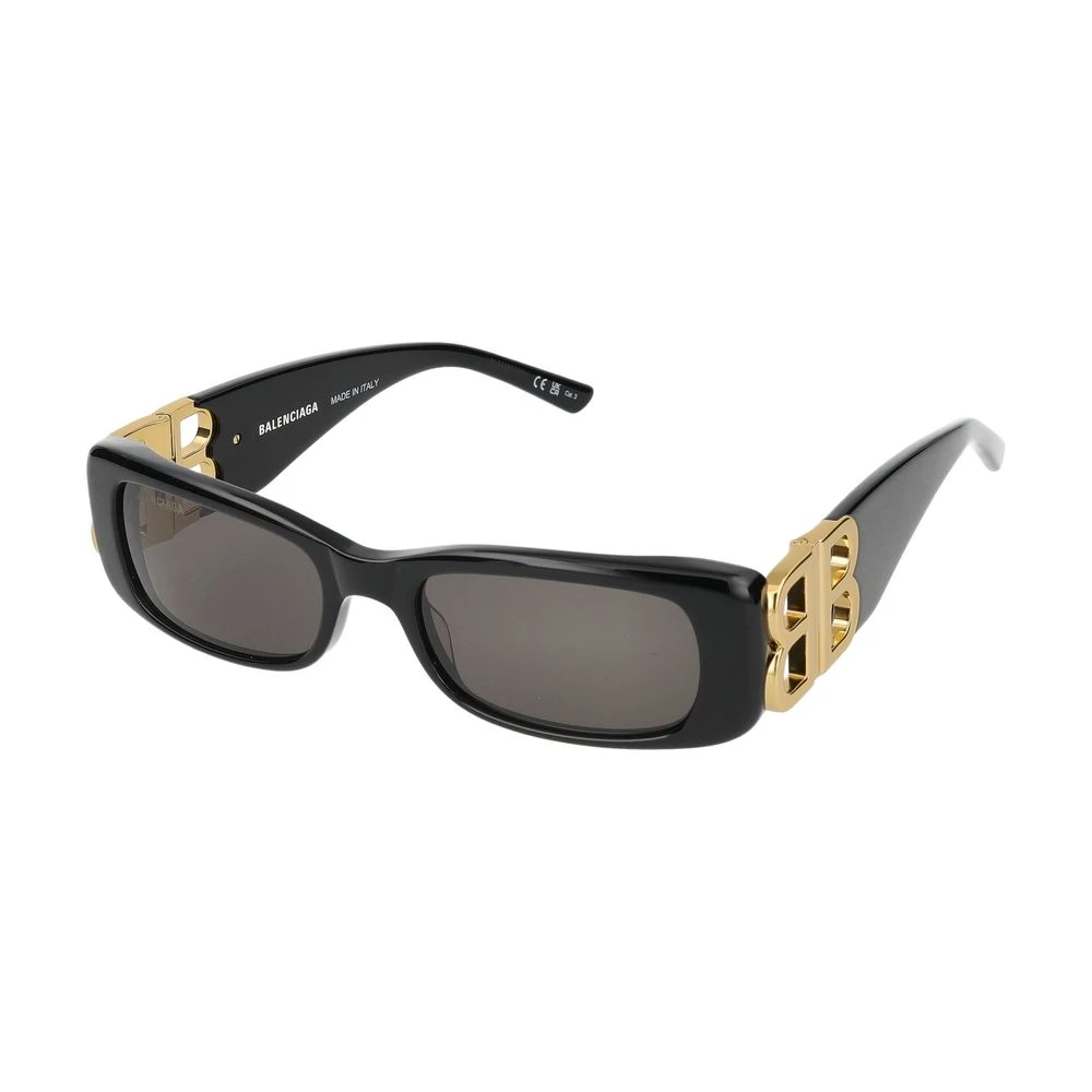 Balenciaga Women's Black Dynasty Rectangle Sunglasses - Sunglasses - 51 Mm - Accessories