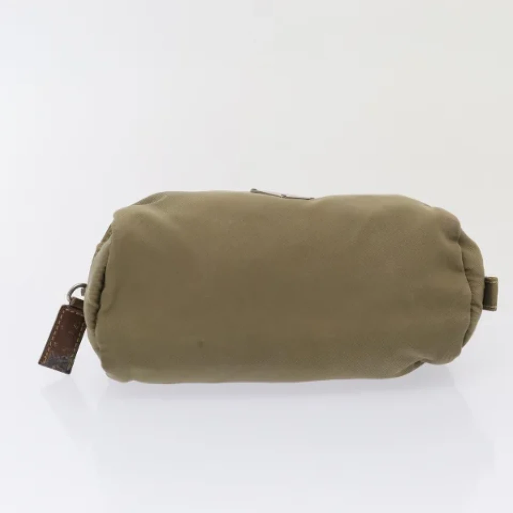Prada Vintage Pre-owned Fabric clutches Green Dames