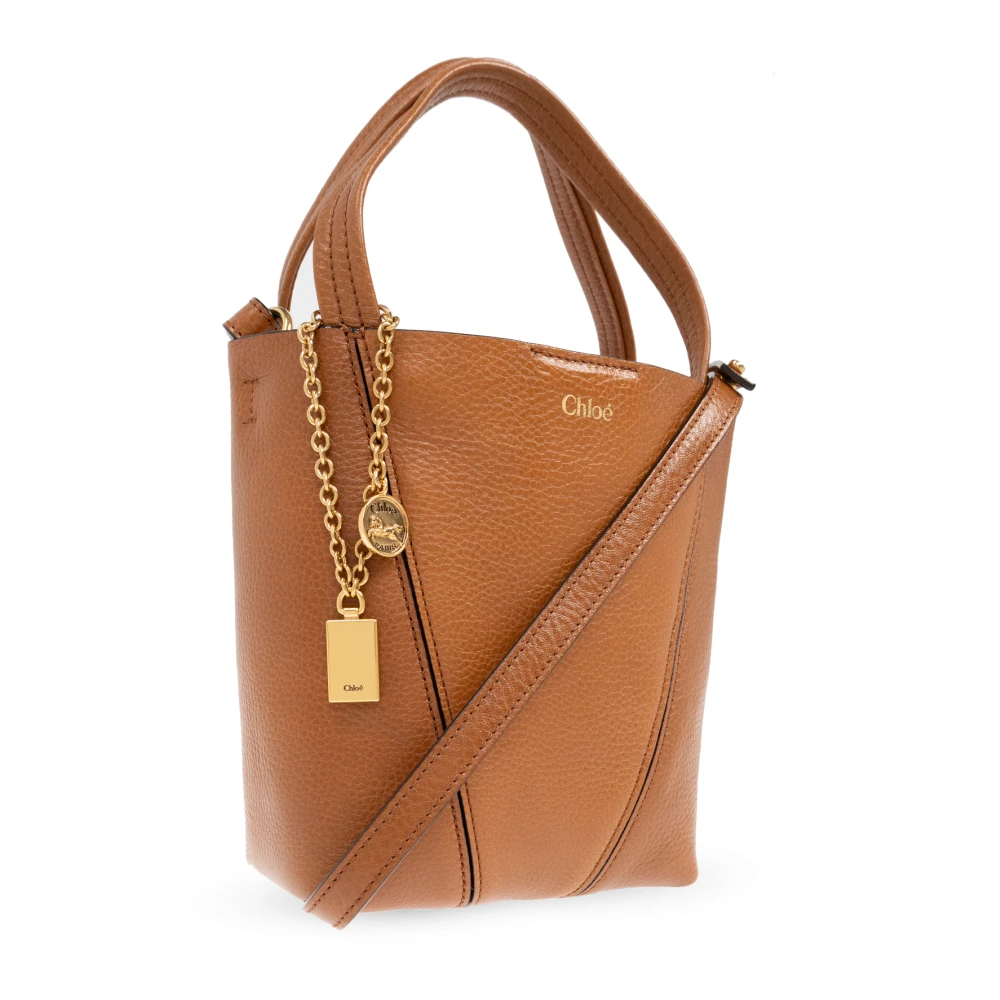 Chloé Handtas Spin Brown Dames