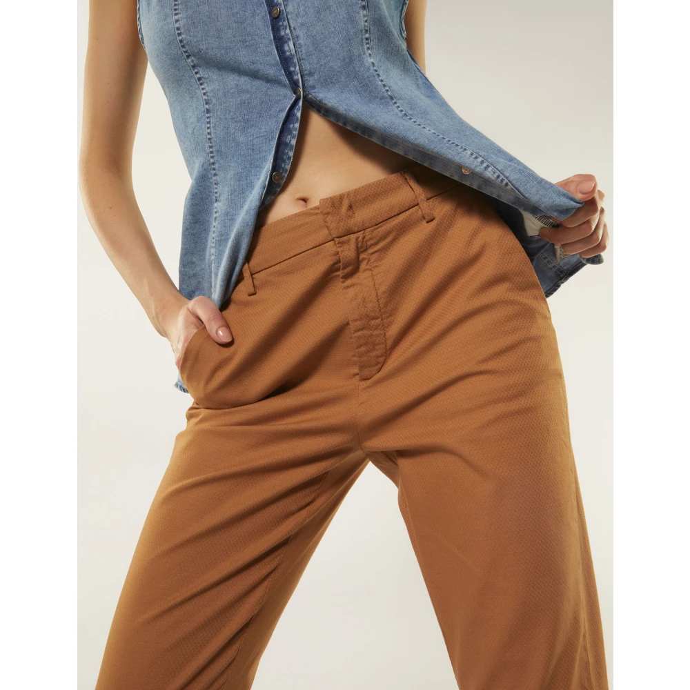 Dondup Erin Cropped Chino Broek Multicolor Dames