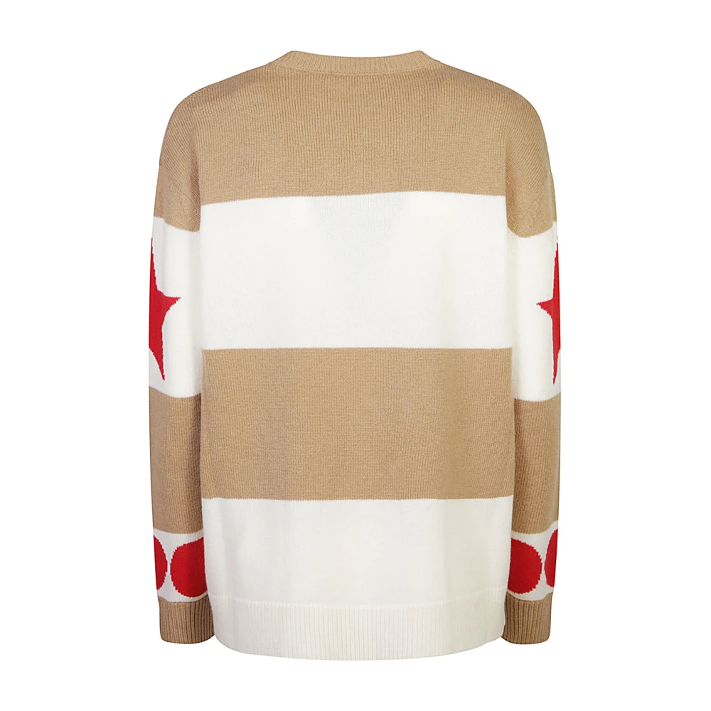 Max Mara Luxe Beige Gebreide Trui Aw24 Multicolor Dames