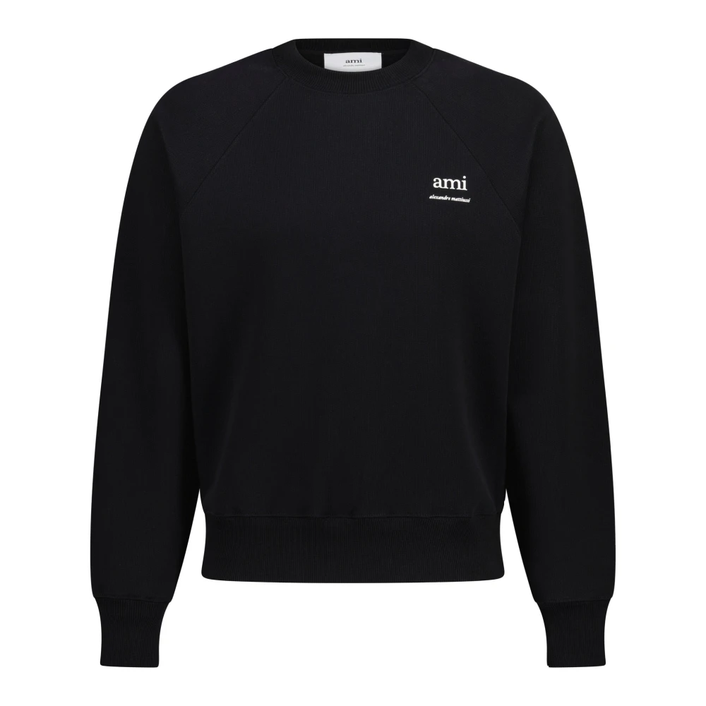 Ami Paris Logo Sweatshirt Black Dames