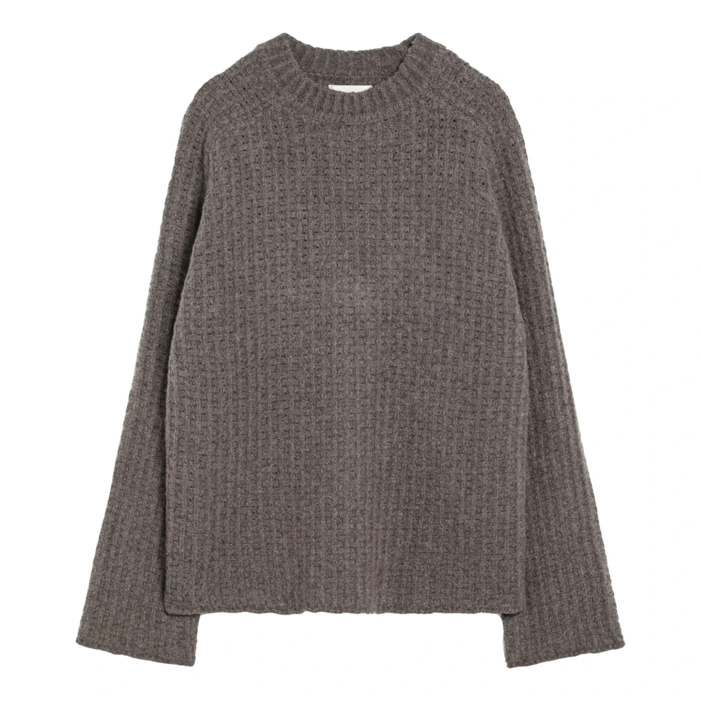 Loulou Studio Ronde hals T-shirt Gray Dames