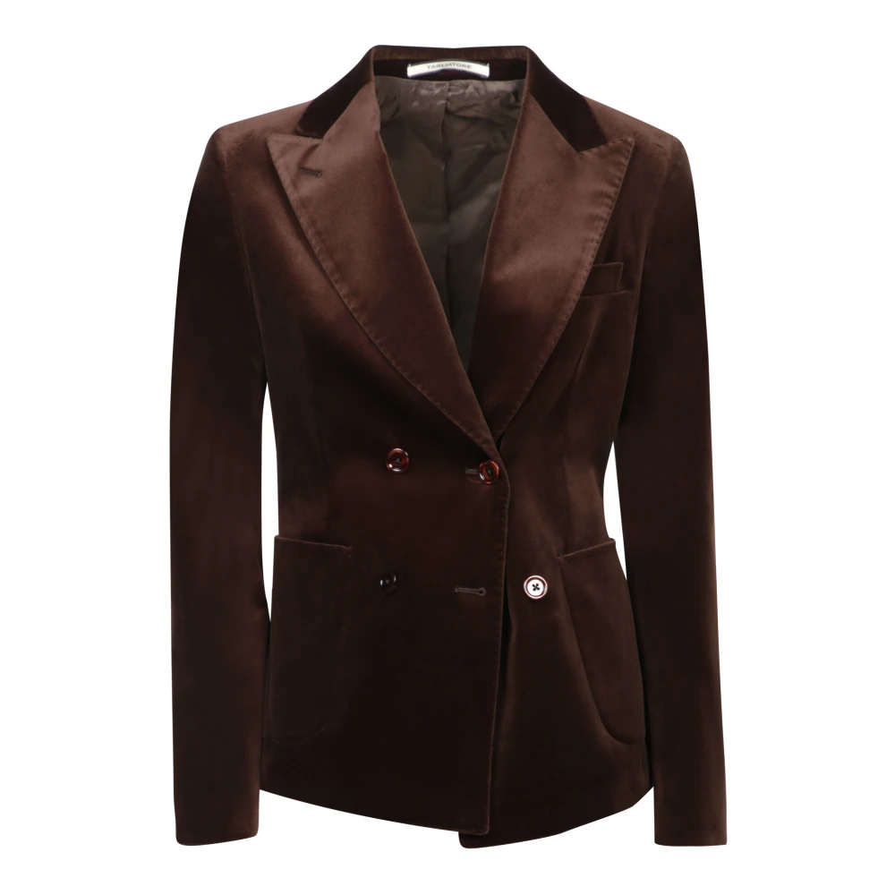 Tagliatore Dameskleding Jas Bruin Aw24 Brown Dames