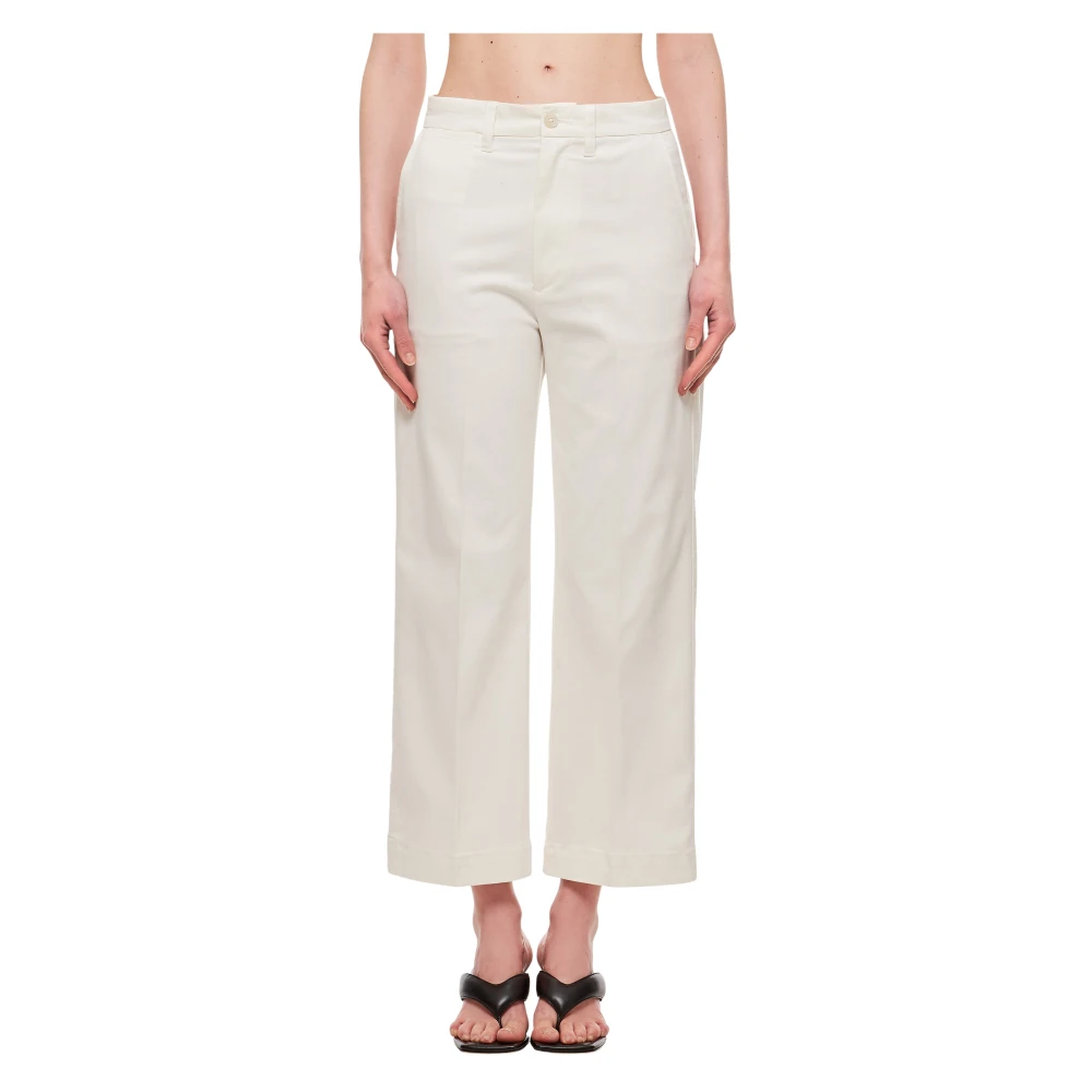 Polo Ralph Lauren Donna Bianco Pantaloni, S, New,