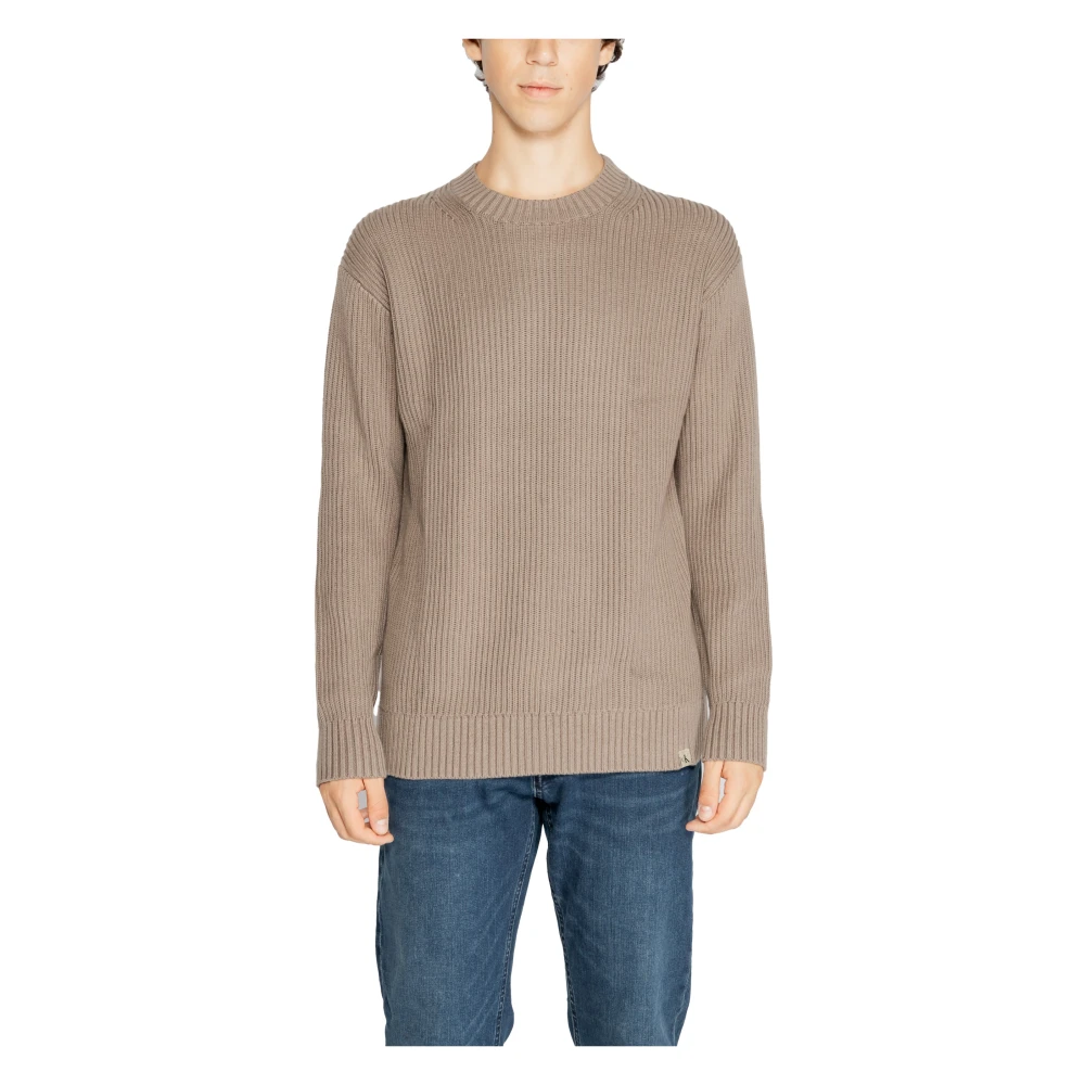 Calvin Klein Jeans Mannen Gebreide Kleding Collectie in Katoen Brown Heren