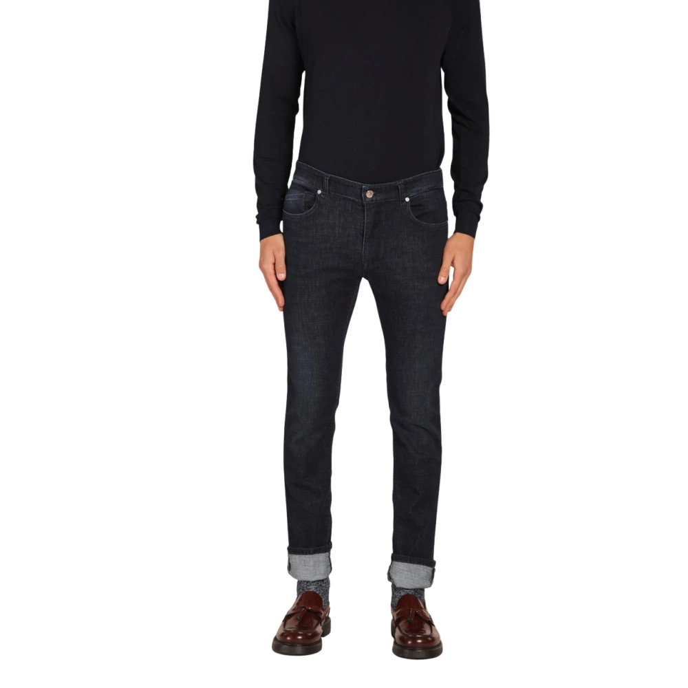 Mason's Slim-fit Denim Broek voor Mannen Blue Heren