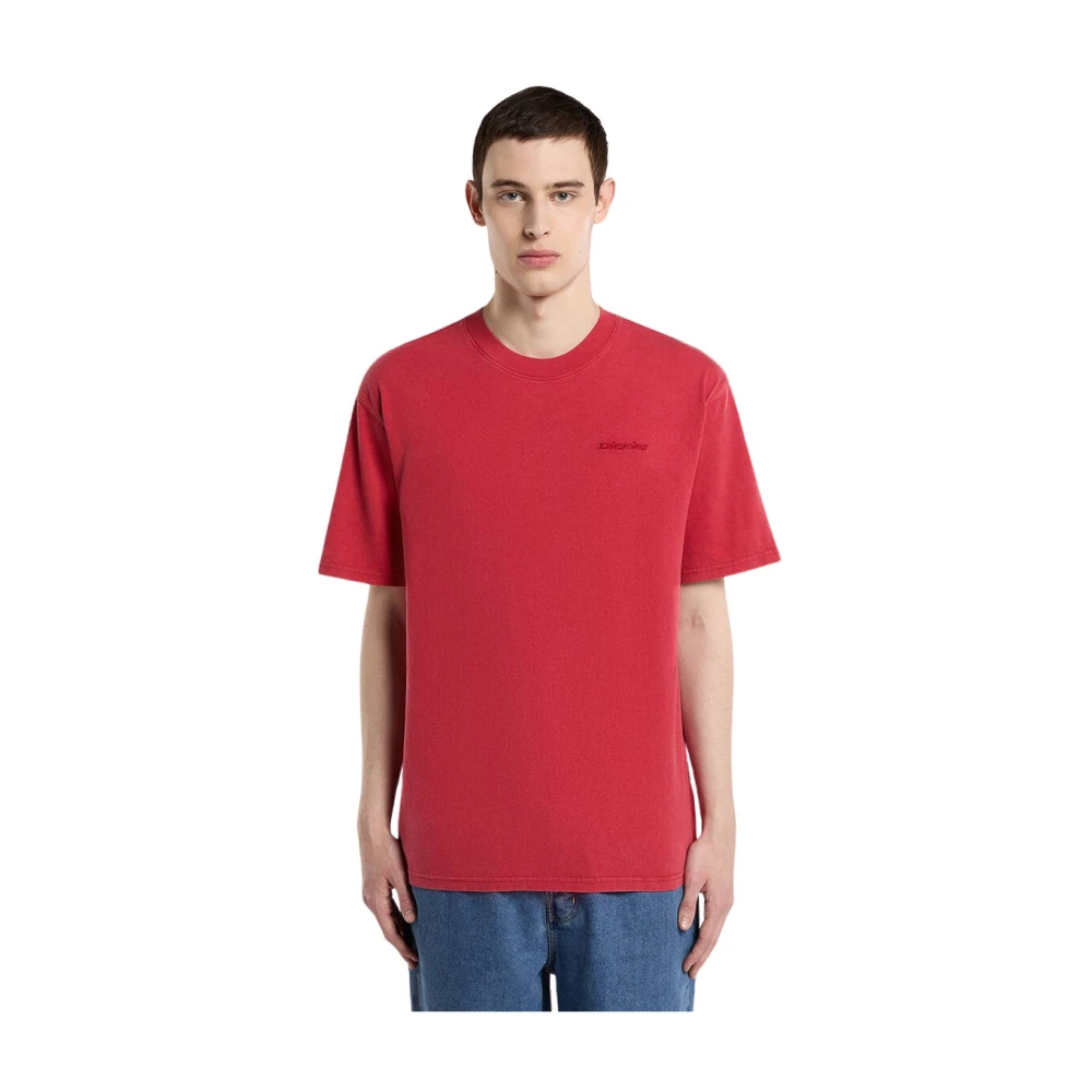 Dickies Uomo Rosso Top, L, New,