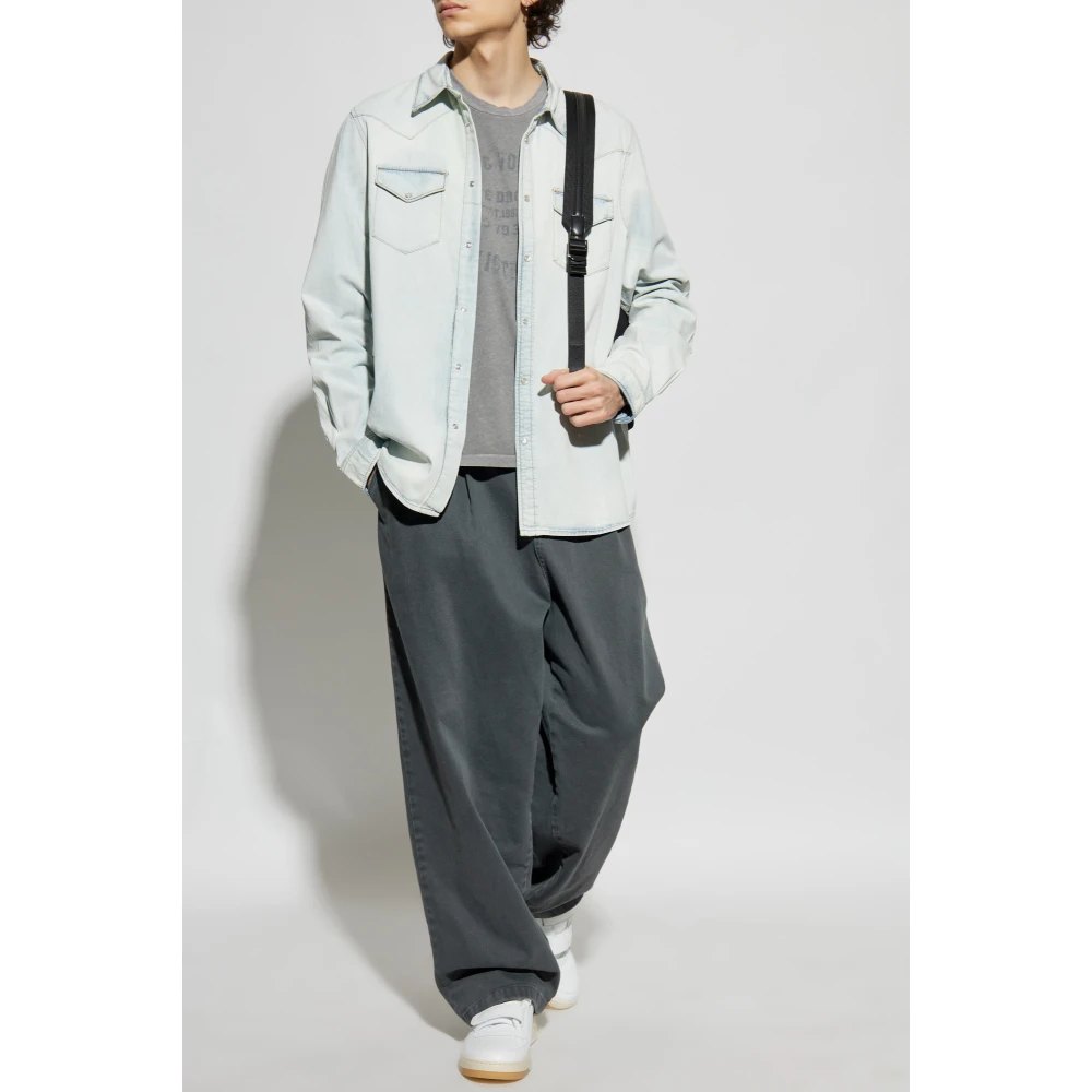 Zadig & Voltaire Shirt Saby Blue Heren
