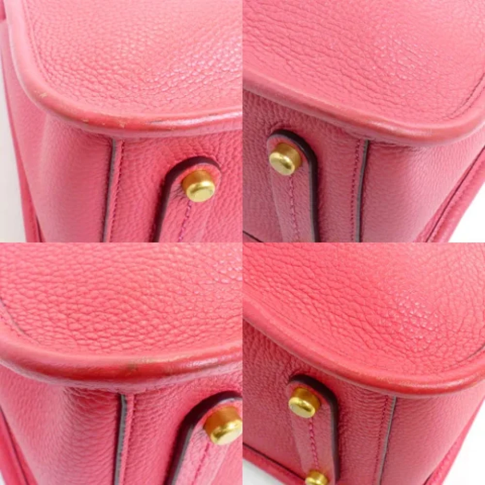 Coach Pre-owned Leather handbags Pink Dames