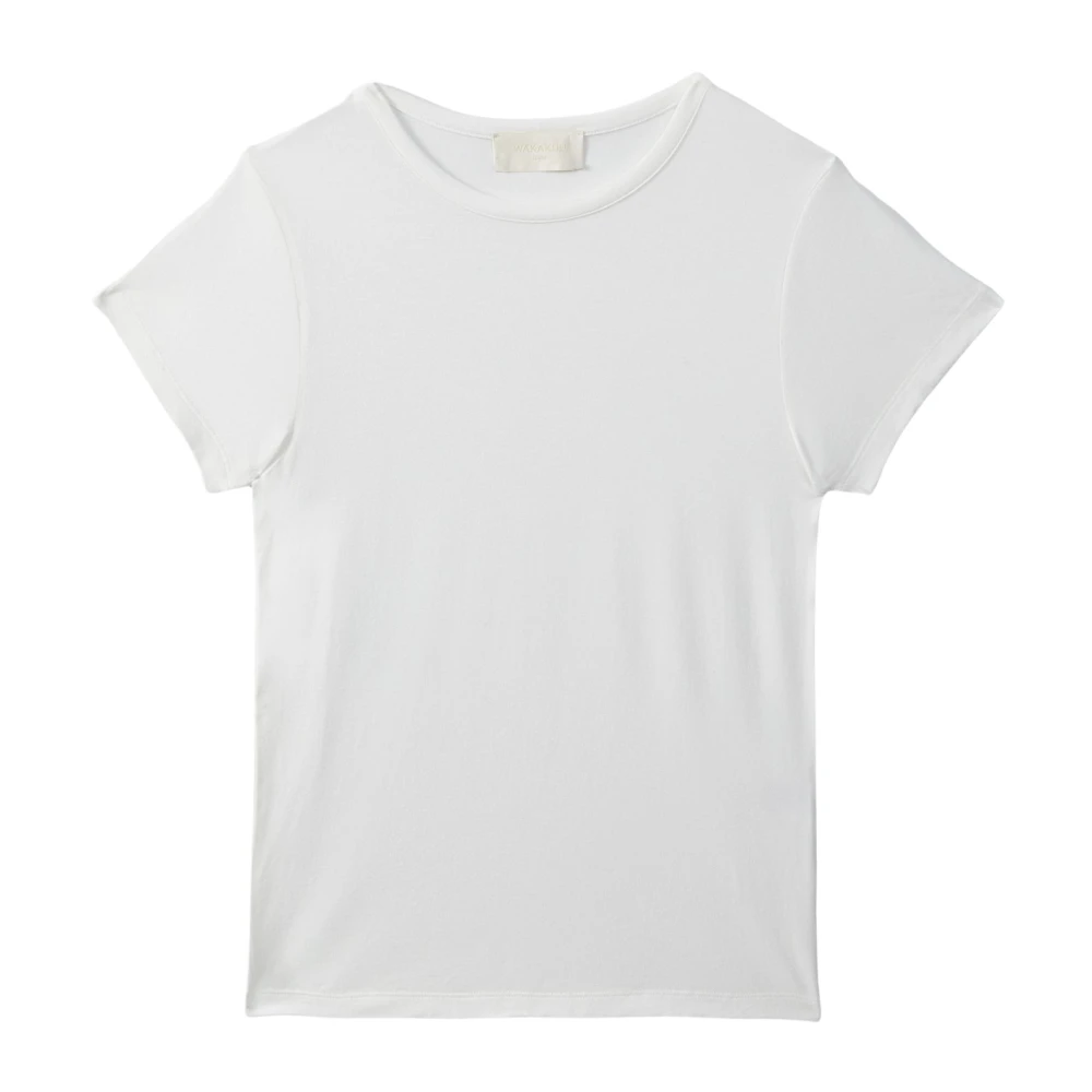 Wakakuu Icons, Tops , Dames, Wit, XL, Baby Tee Modal