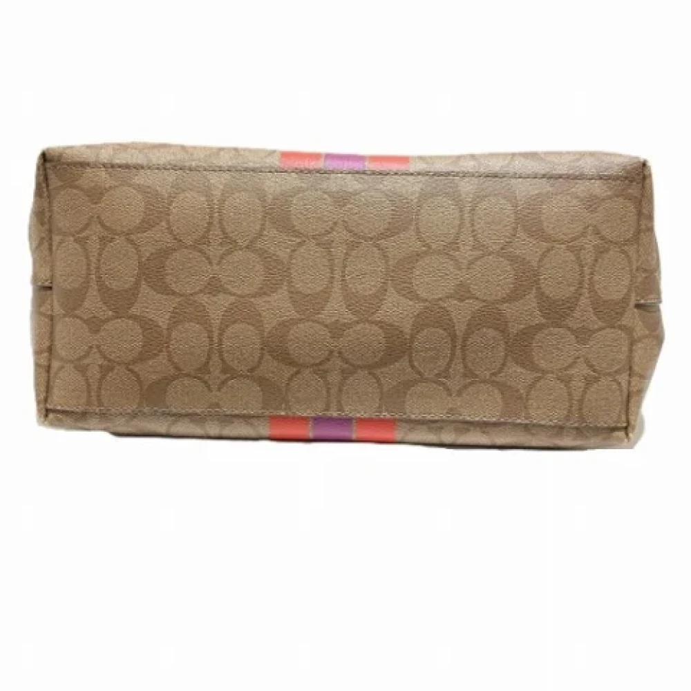 Coach Pre-owned Canvas shoulder-bags Brown Dames