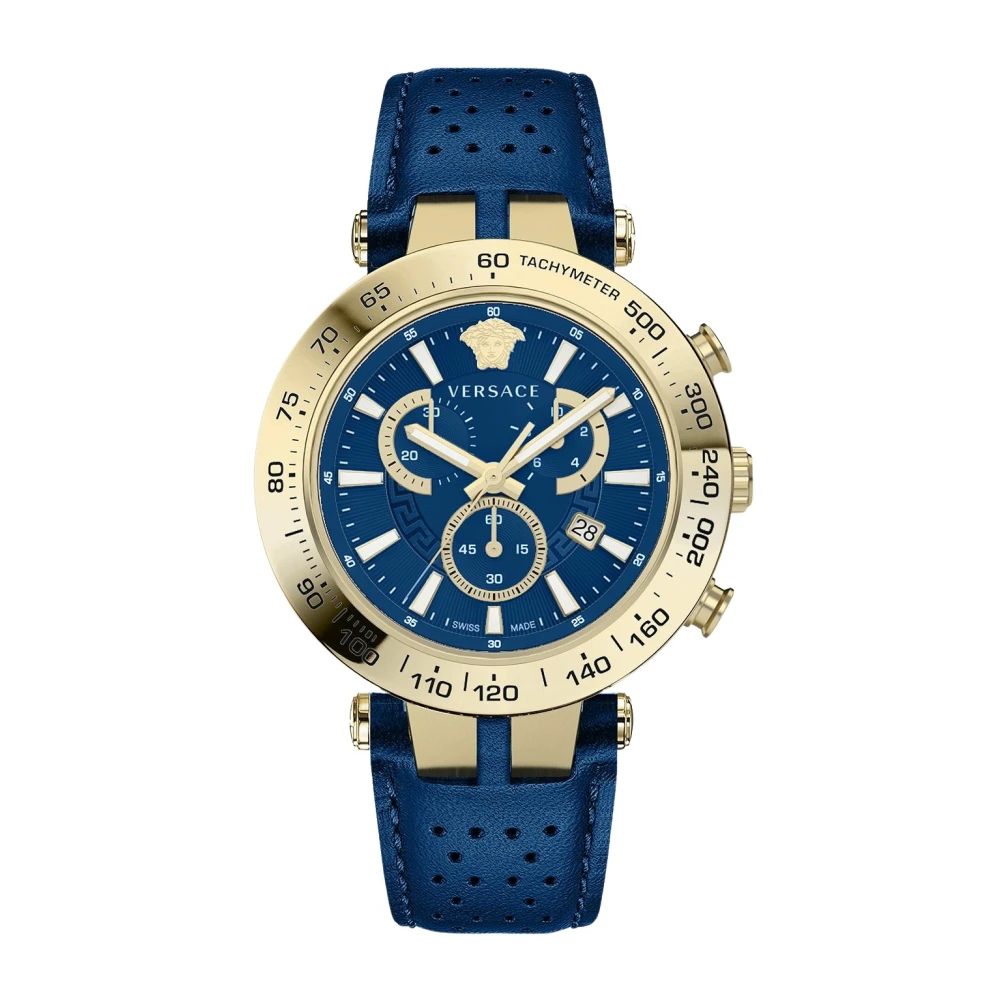 Versace Bold 46Mm - Male - Watches - Blue - One Size - Accessories