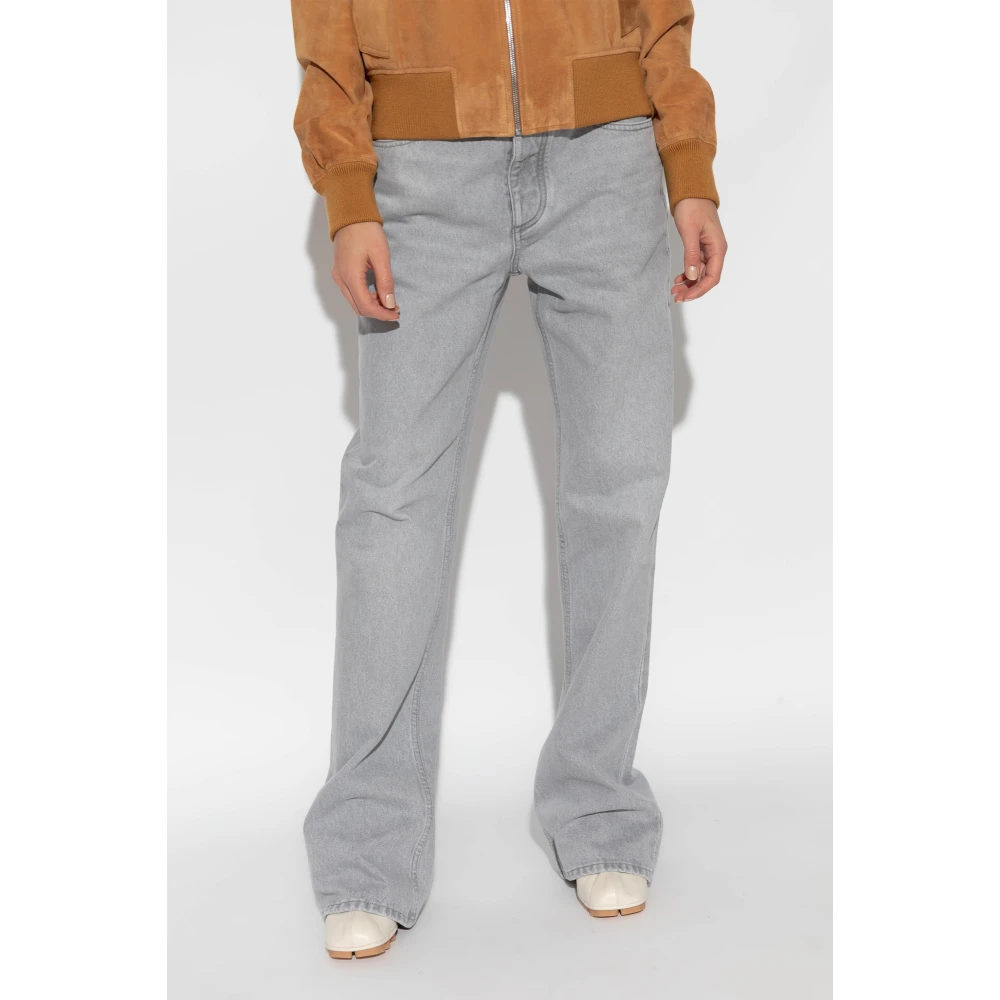 Bottega Veneta Jeans met uitlopende pijpen Gray Dames