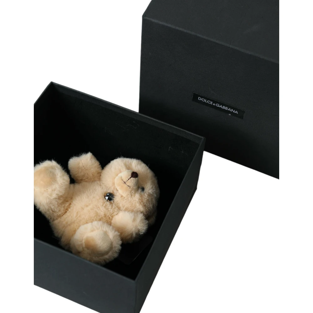 Dolce & Gabbana Beige Teddybr Mesh Net Haarklem Beige Dames