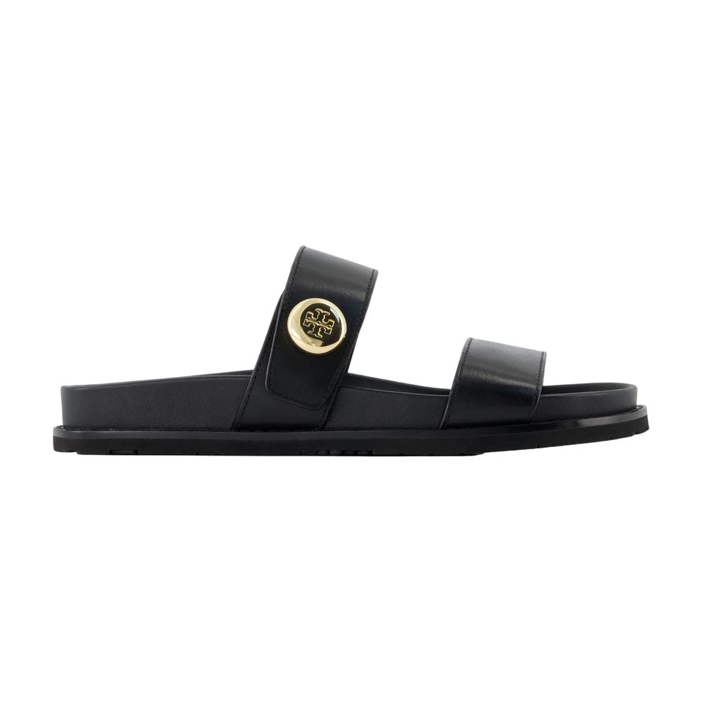 Tory Burch Women's Black Sliders, 5 Uk, Romy Sport Slide