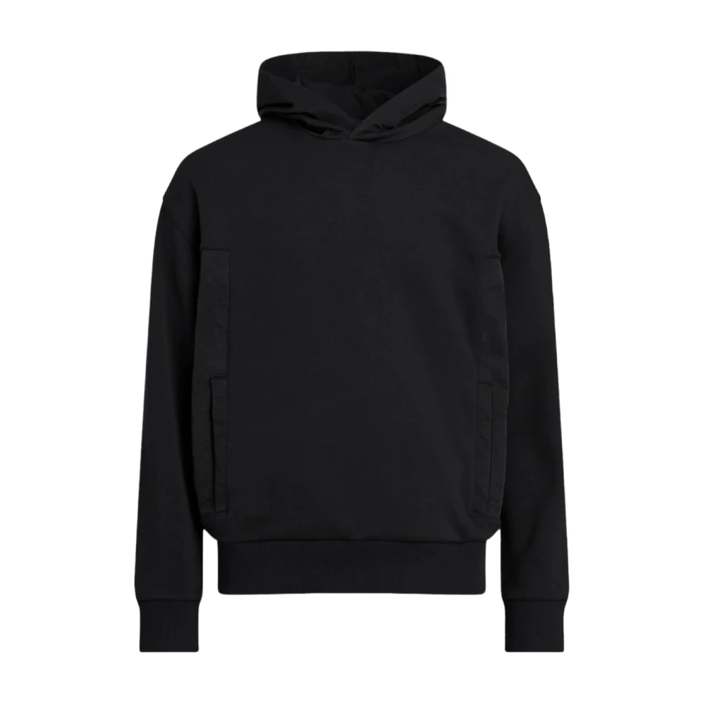 Calvin Klein Men's Black Softshell Mix Media Hood Jacket - Hoodies - Xs - Sweatshirts & Hoodies
