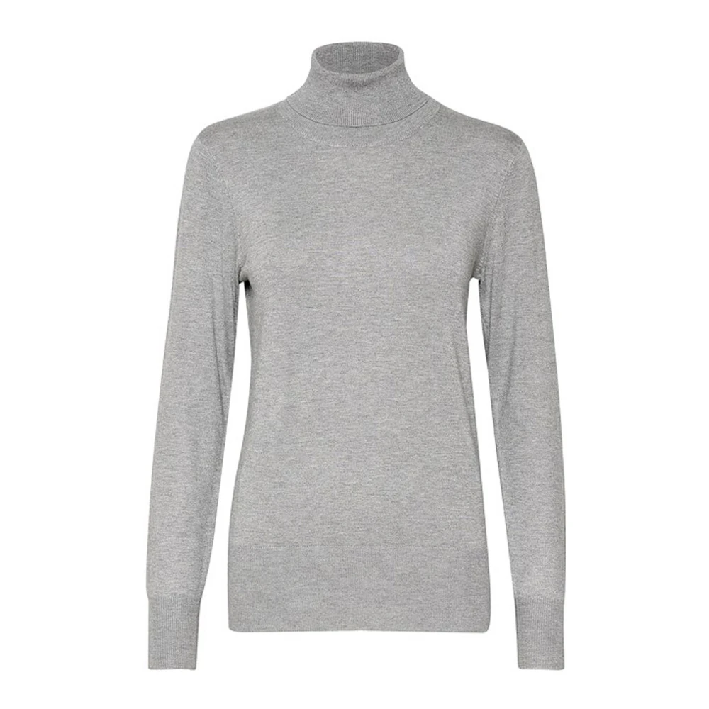 Kaffe Rolnek Trui Grijs Melange Gray Dames