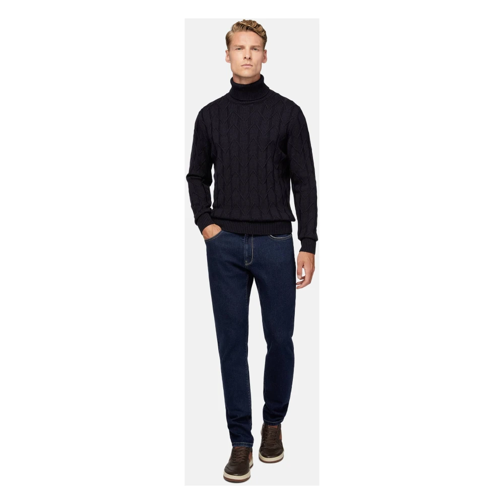Boggi Milano Stretch Denim Jeans Blue Heren