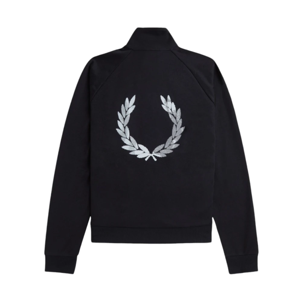 Fred Perry Casual Hoodie Sweatshirt Black Heren