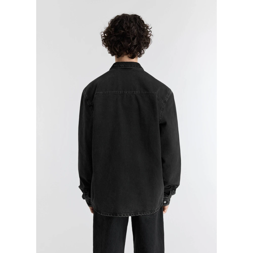 Axel Arigato Rowe Denim Overhemd Gray Heren