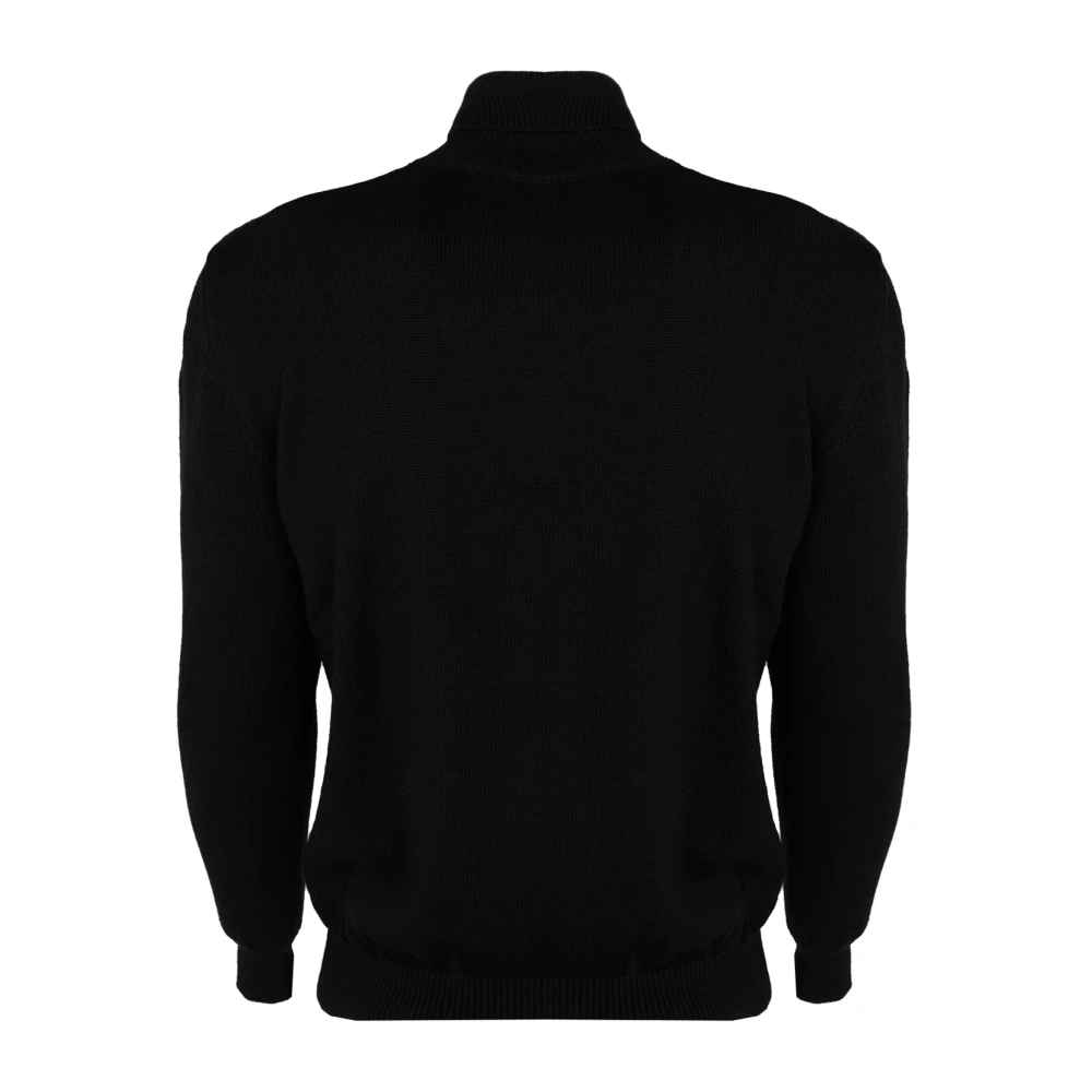 Les Hommes Elegante Wollen Trui Black Heren