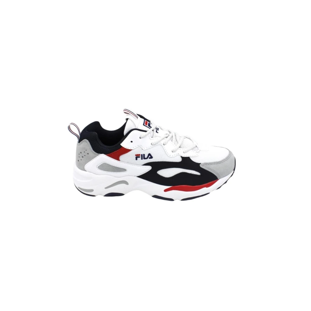 Fila Tracer Suède Sneakers met Technische Stofinzetten Heren Schoenen Veelkleurig Multicolor