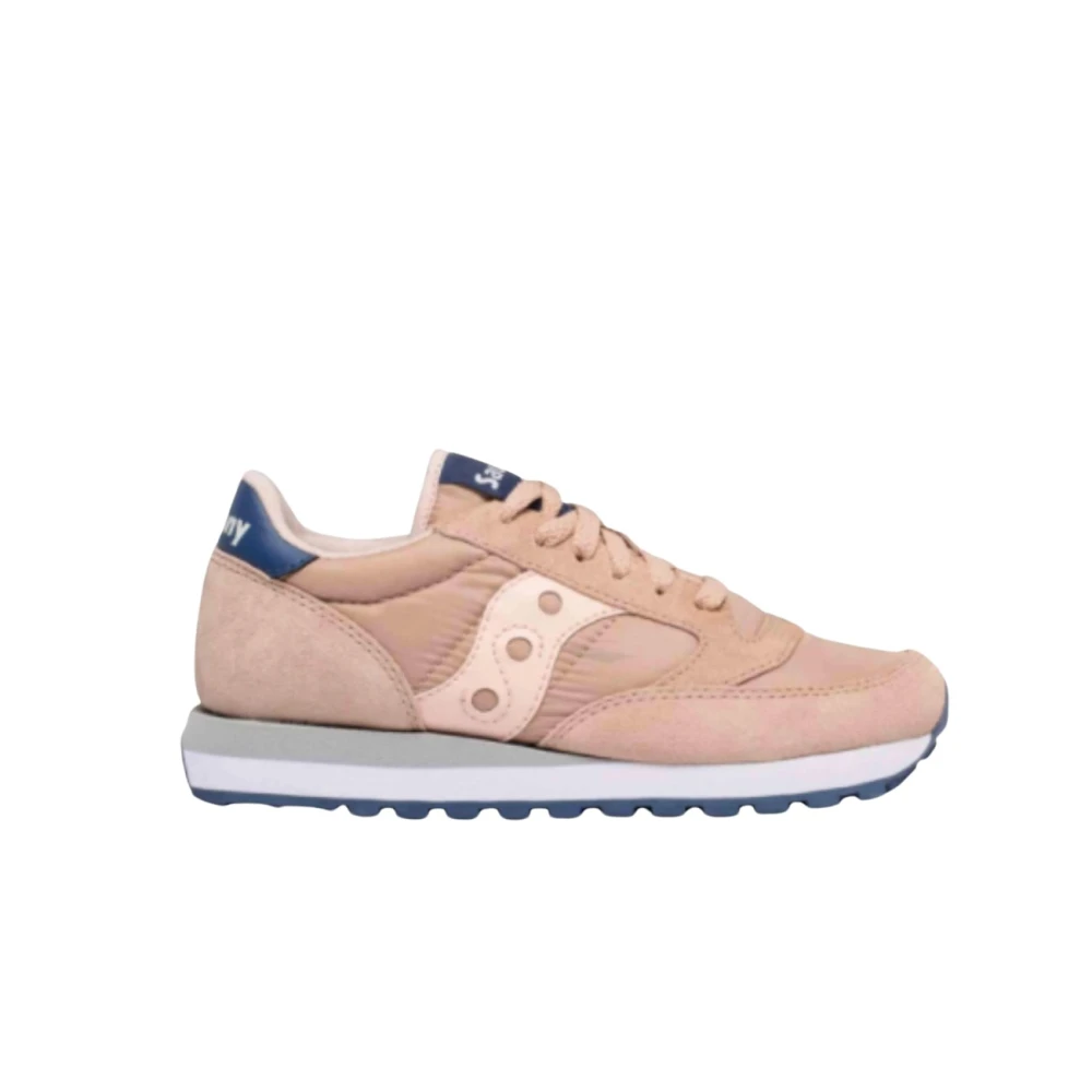 Saucony Casual sneaker met suède overlays Dames Schoenen Roze