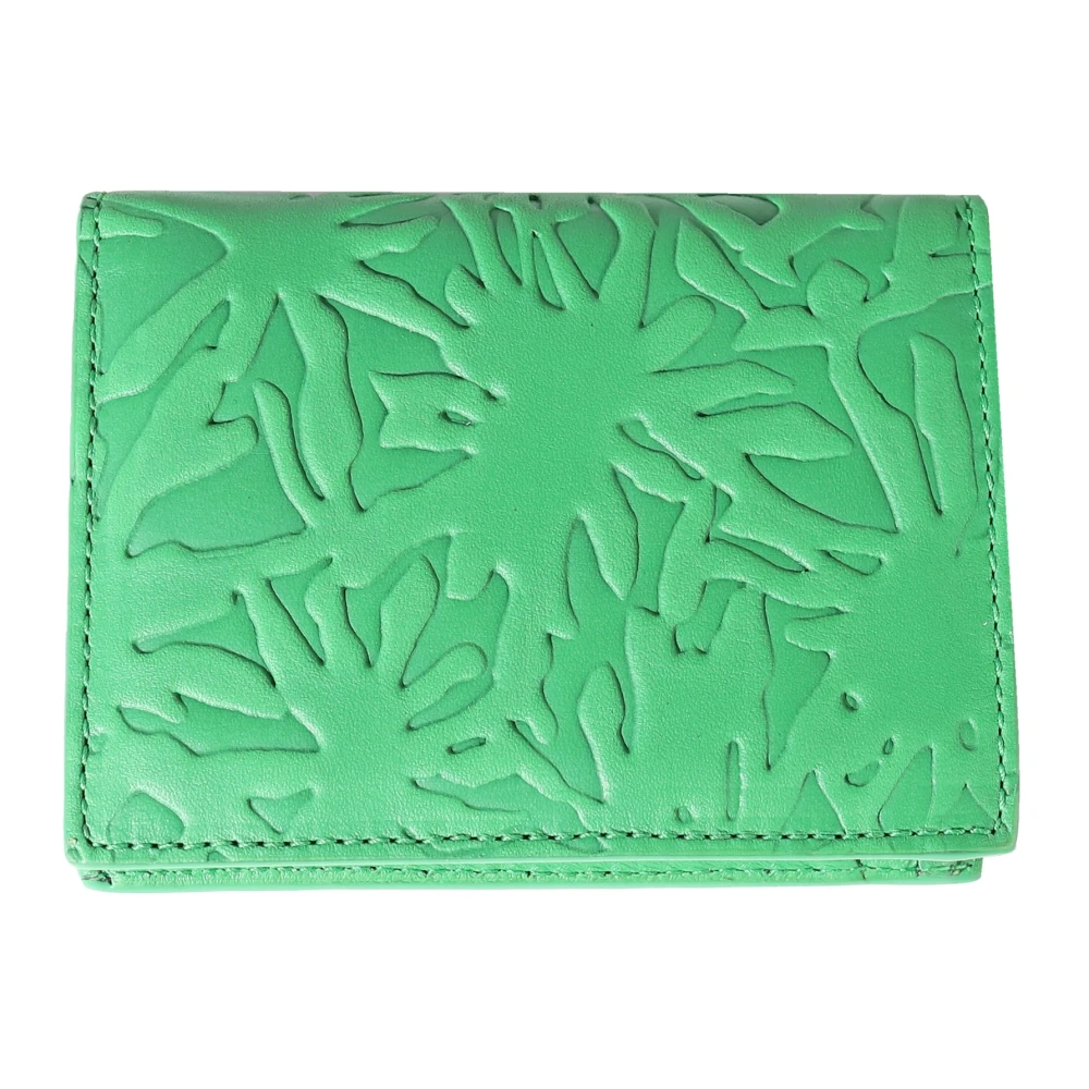 Comme des Garçons Geëmbosseerde Bos Kaarthouder Green Unisex