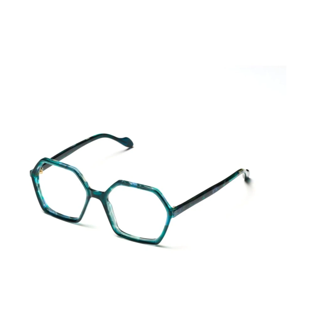 Kador Unisex Green Exagon Glamour - Glasses - 55 Mm - Accessories