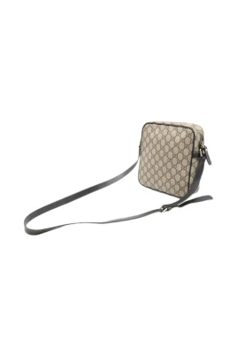 Pre-owned GG Supreme Coated Canvas Axelremsväska