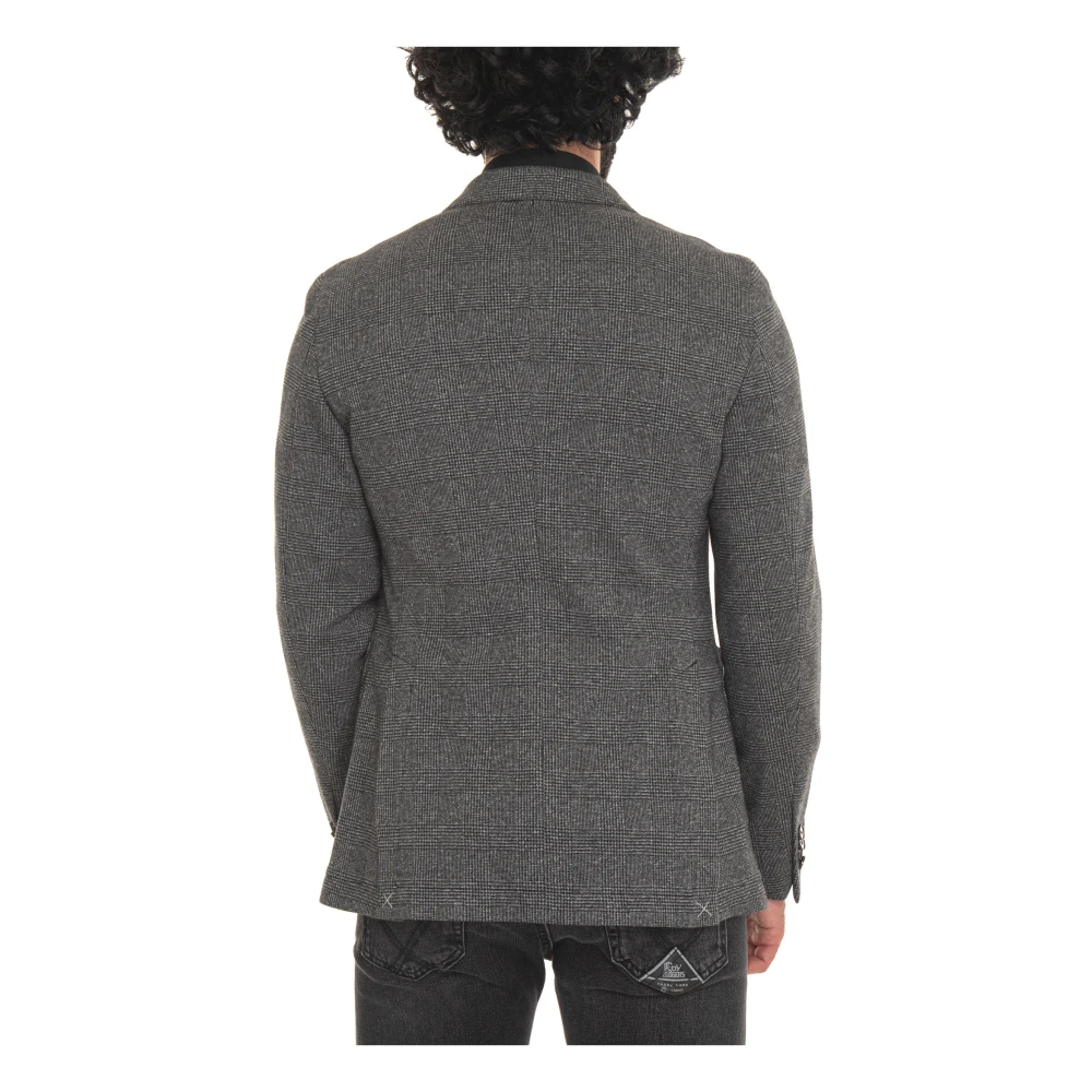 Michael Kors Glencheck Jersey Jack Gray Heren