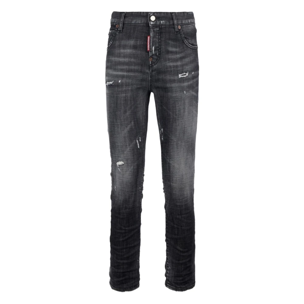Dsquared2 Women's Black Slim Fit Jeans, Xs, Trousers